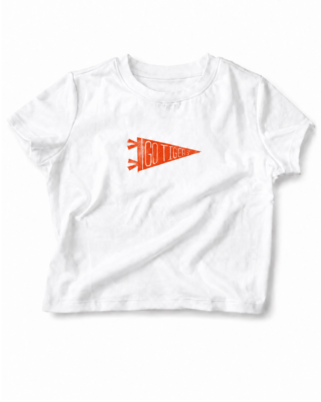 Go Tigers Hand-Printed Baby Tee
